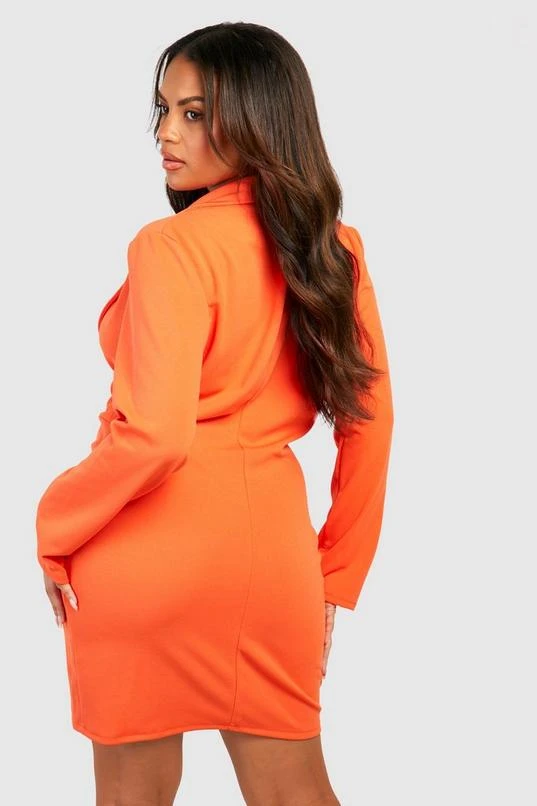 BOOHOO Plus Wrap Front Blazer Dress 2 BOOHOO Plus Wrap Front Blazer Dress - Image 2