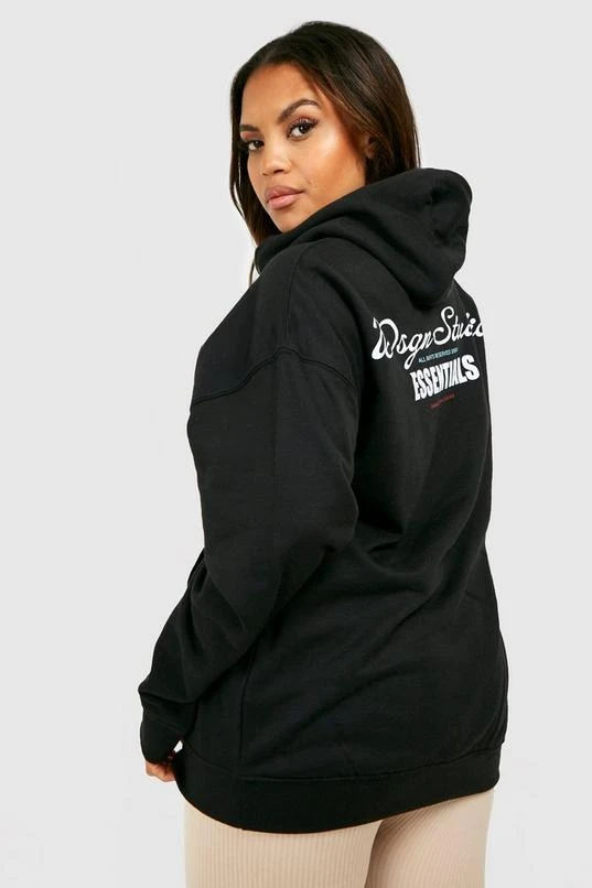 BOOHOO Plus Dsgn Studio Back Printed Hoodie 2 BOOHOO Plus Dsgn Studio Back Printed Hoodie - Image 2