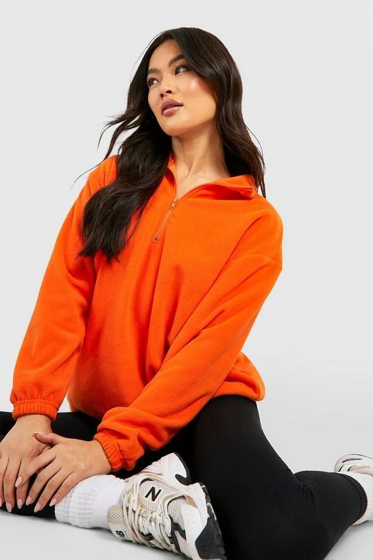 BOOHOO Polar Fleece Half Zip Sweater 4 BOOHOO Polar Fleece Half Zip Sweater - Image 4