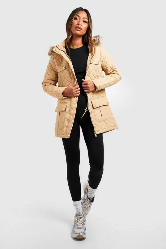 BOOHOO Faux Fur Parka 3 BOOHOO Faux Fur Parka - Image 3