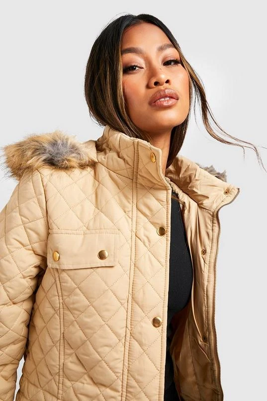 BOOHOO Faux Fur Parka 4 BOOHOO Faux Fur Parka - Image 4