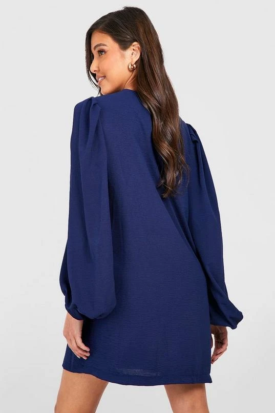 BOOHOO Woven Balloon Sleeve Shift Dress 2 BOOHOO Woven Balloon Sleeve Shift Dress - Image 2