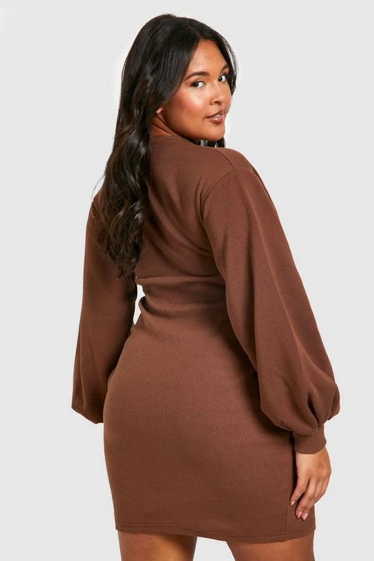 BOOHOO Plus Corset Sweat Dress 2 BOOHOO Plus Corset Sweat Dress - Image 2