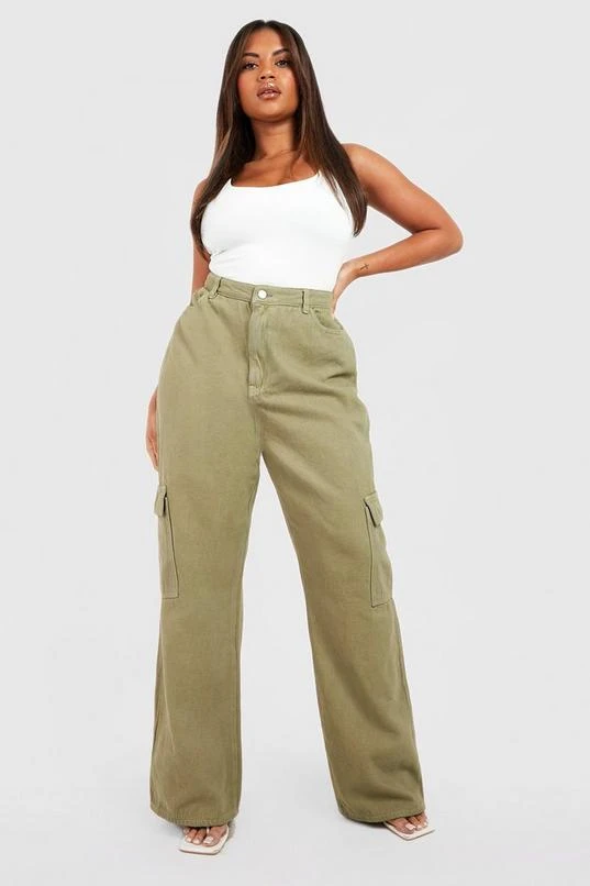 BOOHOO Plus Cargo Jeans 1 BOOHOO Plus Cargo Jeans