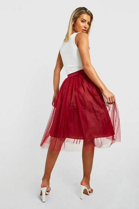 BOOHOO Tulle Mesh Midi Skirt 2 BOOHOO Tulle Mesh Midi Skirt - Image 2