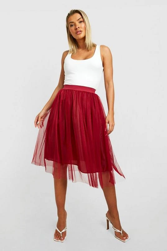BOOHOO Tulle Mesh Midi Skirt 3 BOOHOO Tulle Mesh Midi Skirt - Image 3