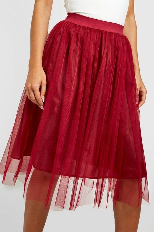 BOOHOO Tulle Mesh Midi Skirt 4 BOOHOO Tulle Mesh Midi Skirt - Image 4