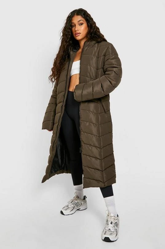 BOOHOO Longline Faux Fur Trim Parka 1 BOOHOO Longline Faux Fur Trim Parka