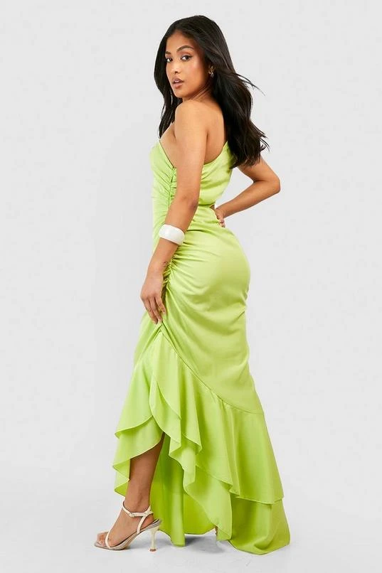 BOOHOO Petite One Shoulder Cut Out Ruffle Maxi Dress 2 BOOHOO Petite One Shoulder Cut Out Ruffle Maxi Dress - Image 2