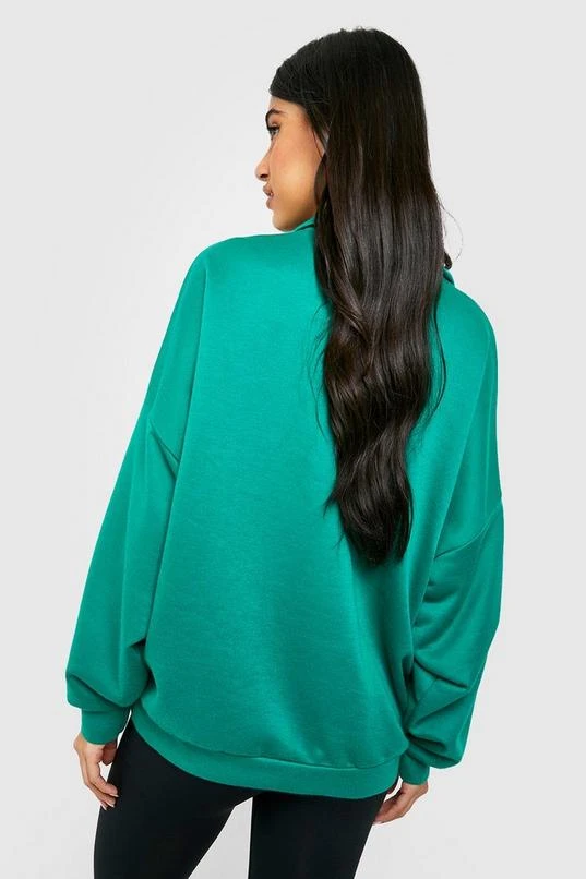 BOOHOO Maternity New York Half Zip Sweatshirt 2 BOOHOO Maternity New York Half Zip Sweatshirt - Image 2
