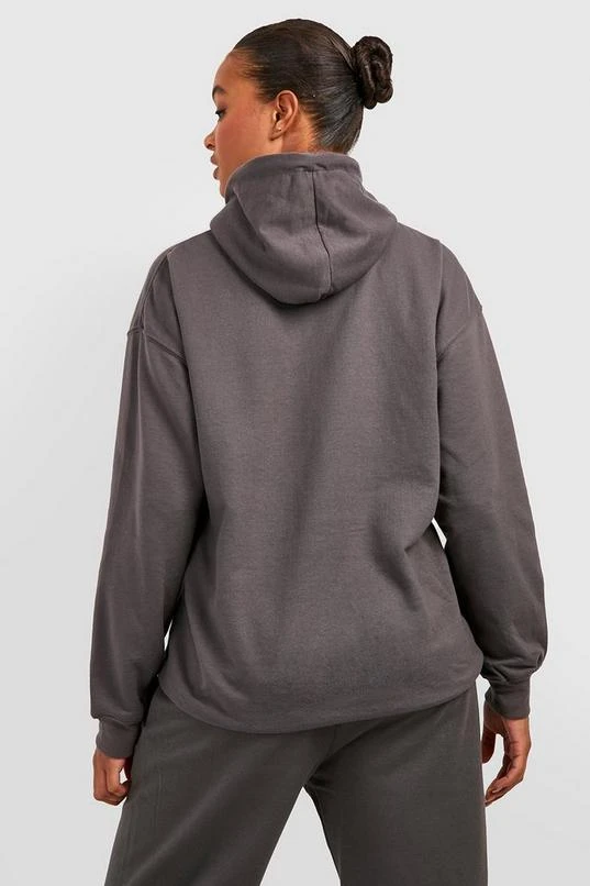 BOOHOO Charcoal Tall Oversized Hoodie 2 BOOHOO Charcoal Tall Oversized Hoodie - Image 2