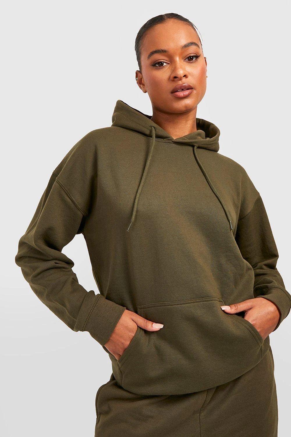 BOOHOO Charcoal Tall Oversized Hoodie 5 BOOHOO Charcoal Tall Oversized Hoodie - Image 5