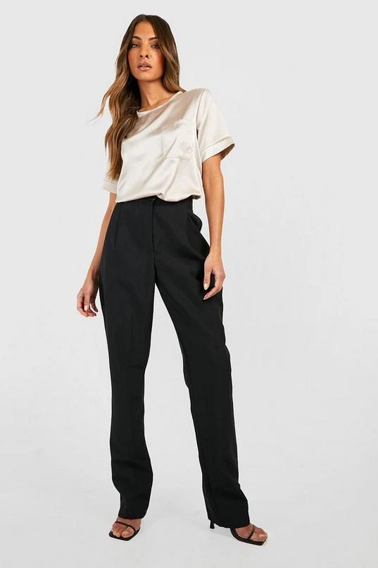 BOOHOO Basic Satin Pocket Detail Blouse 3 BOOHOO Basic Satin Pocket Detail Blouse - Image 3
