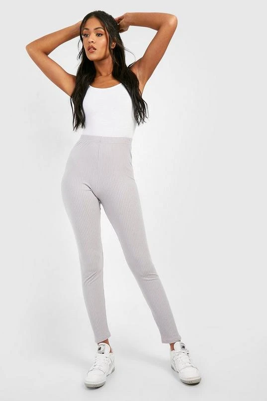 BOOHOO Tall Soft Rib High Waist Leggings 3 BOOHOO Tall Soft Rib High Waist Leggings - Image 3