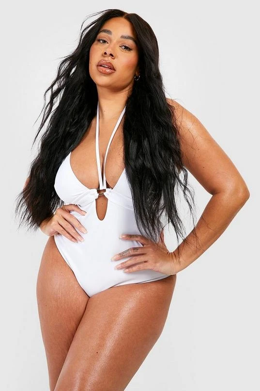 BOOHOO Plus Keyhole Strapping Tummy Control Swimsuit 3 BOOHOO Plus Keyhole Strapping Tummy Control Swimsuit - Image 3