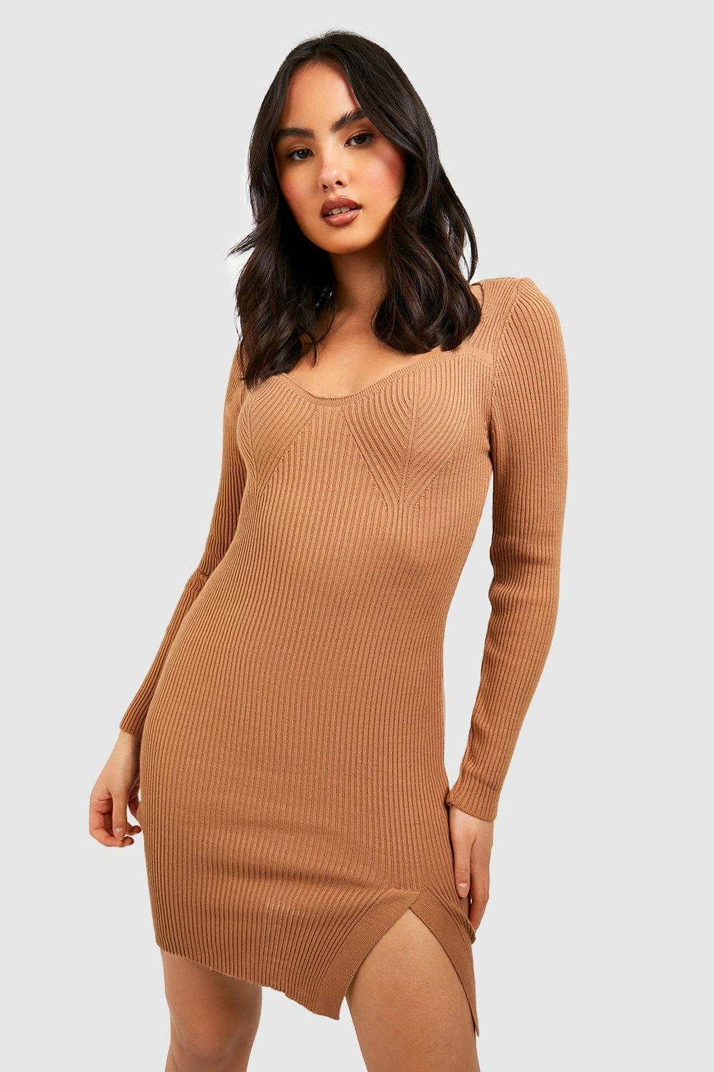 BOOHOO Ribbed Knit Mini Dress 5 BOOHOO Ribbed Knit Mini Dress - Image 5