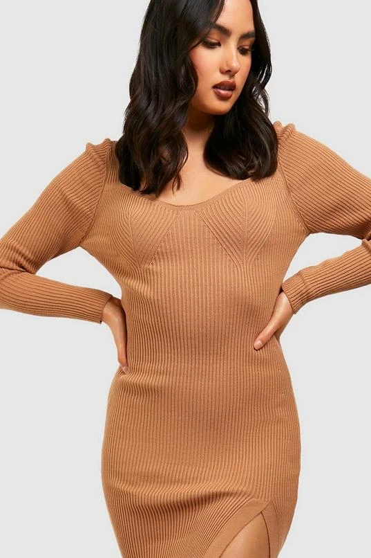 BOOHOO Ribbed Knit Mini Dress 4 BOOHOO Ribbed Knit Mini Dress - Image 4