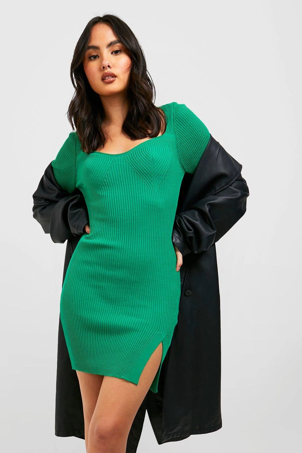 BOOHOO Ribbed Knit Mini Dress 7 BOOHOO Ribbed Knit Mini Dress - Image 7