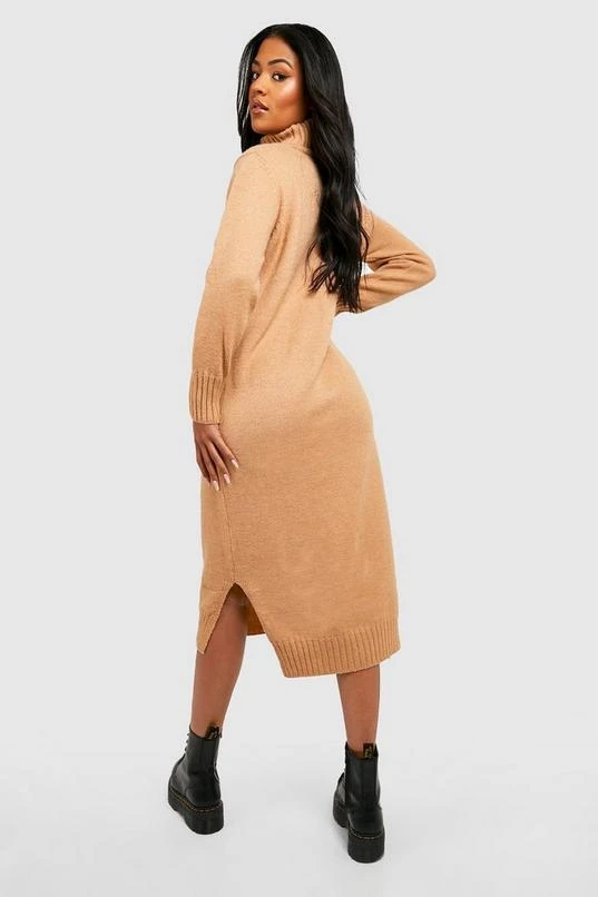 BOOHOO Tall Turtleneck Knitted Maxi Dress 2 BOOHOO Tall Turtleneck Knitted Maxi Dress - Image 2