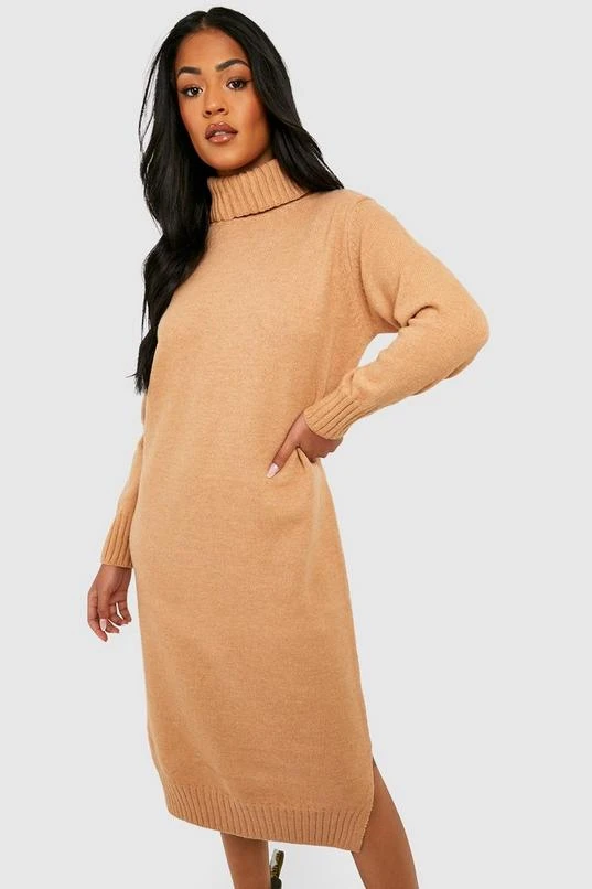BOOHOO Tall Turtleneck Knitted Maxi Dress 3 BOOHOO Tall Turtleneck Knitted Maxi Dress - Image 3