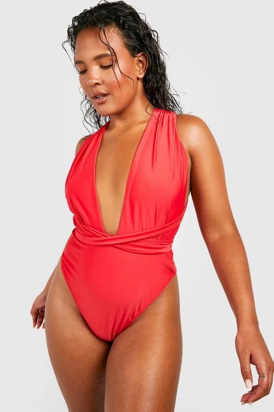 BOOHOO Plus Essentials Multiway Swimsuit 1 BOOHOO Plus Essentials Multiway Swimsuit