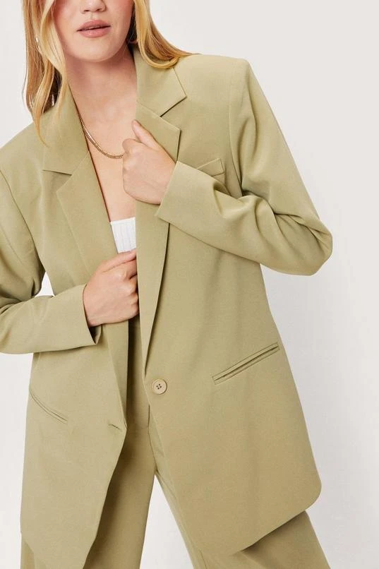 BOOHOO Shoulder Padded Oversized Blazer 3 BOOHOO Shoulder Padded Oversized Blazer - Image 3