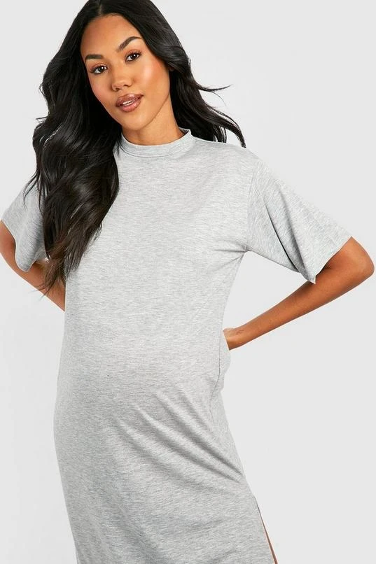 BOOHOO Maternity T-Shirt Midi Dress 4 BOOHOO Maternity T-Shirt Midi Dress - Image 4
