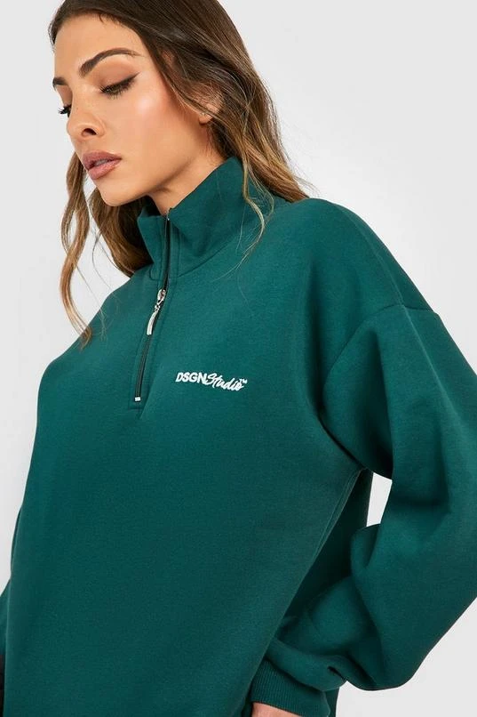 BOOHOO Pintuck Half Zip Sweater Tracksuit 4 BOOHOO Pintuck Half Zip Sweater Tracksuit - Image 4