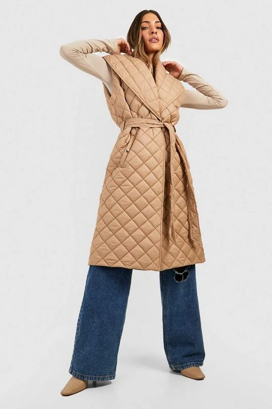 BOOHOO Shawl Collar Belted Vest 1 BOOHOO Shawl Collar Belted Vest