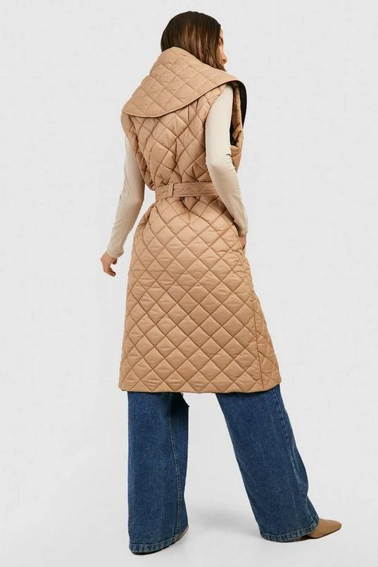 BOOHOO Shawl Collar Belted Vest 2 BOOHOO Shawl Collar Belted Vest - Image 2