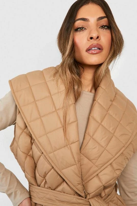 BOOHOO Shawl Collar Belted Vest 4 BOOHOO Shawl Collar Belted Vest - Image 4