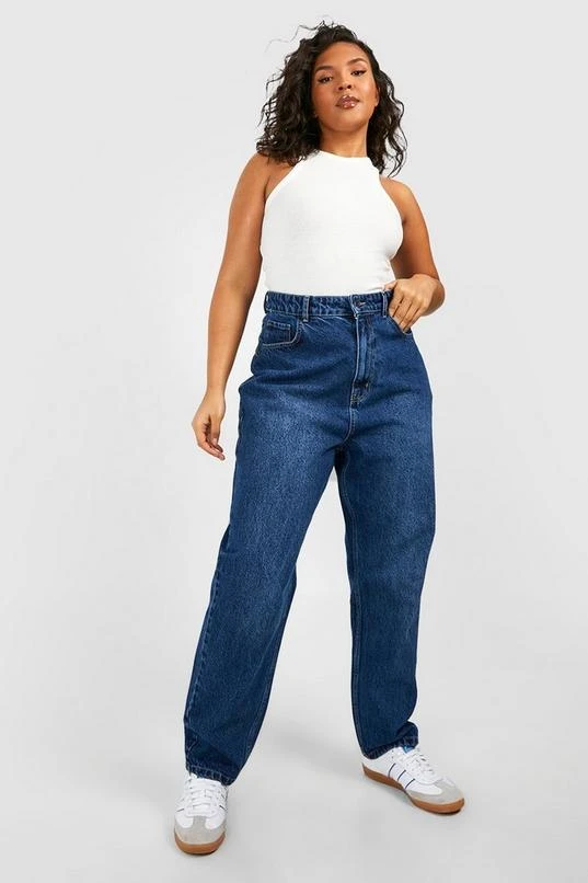 BOOHOO Plus High Waist Bum Shaper Mom Jean 3 BOOHOO Plus High Waist Bum Shaper Mom Jean - Image 3