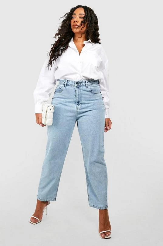 BOOHOO Plus Acid Wash High Waist Mom Jean 3 BOOHOO Plus Acid Wash High Waist Mom Jean - Image 3