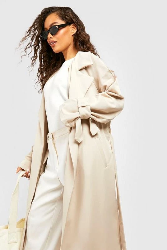 BOOHOO Relaxed Fit Trench Coat 4 BOOHOO Relaxed Fit Trench Coat - Image 4