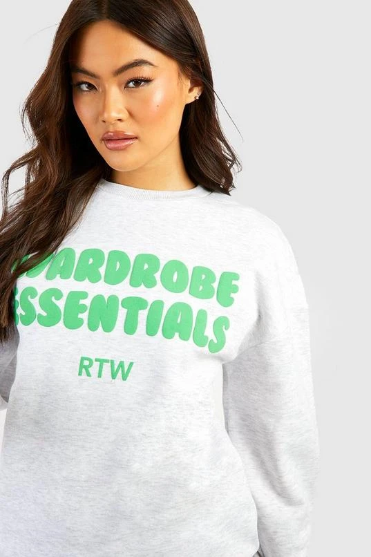 BOOHOO Wardrobe Essentials Puff Print Short Tracksuit 4 BOOHOO Wardrobe Essentials Puff Print Short Tracksuit - Image 4