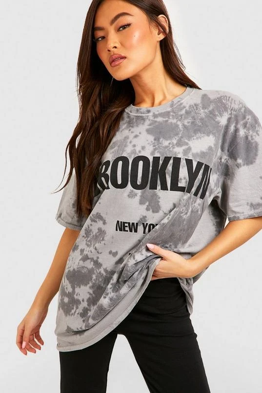 BOOHOO Brooklyn Tie Dye Oversized T-Shirt 1 BOOHOO Brooklyn Tie Dye Oversized T-Shirt