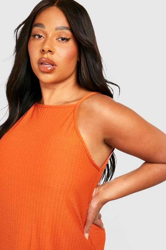 BOOHOO Plus Textured Midi Sun Dress 4 BOOHOO Plus Textured Midi Sun Dress - Image 4