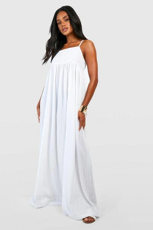 BOOHOO Textured Strappy Maxi Dress 1 BOOHOO Textured Strappy Maxi Dress