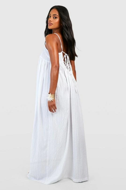 BOOHOO Textured Strappy Maxi Dress 2 BOOHOO Textured Strappy Maxi Dress - Image 2