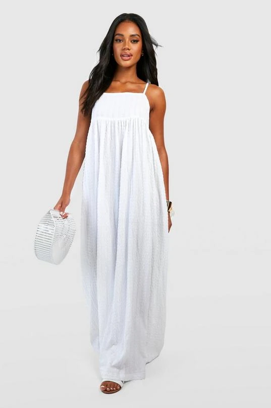 BOOHOO Textured Strappy Maxi Dress 3 BOOHOO Textured Strappy Maxi Dress - Image 3