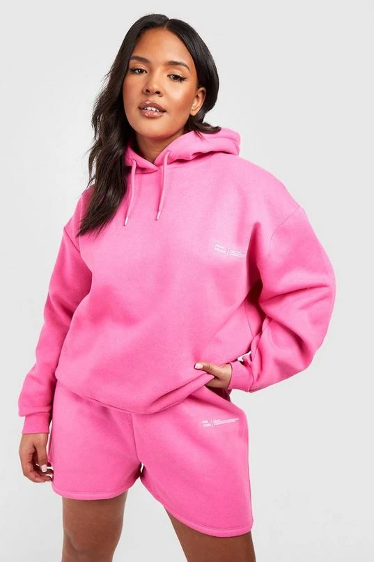 BOOHOO Plus Dsgn Studio Pocket Print Short Hooded Tracksuit 1 BOOHOO Plus Dsgn Studio Pocket Print Short Hooded Tracksuit