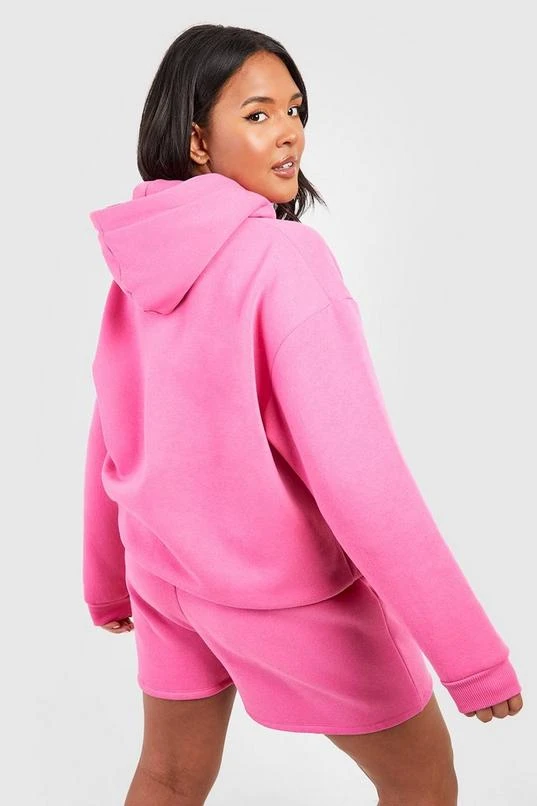 BOOHOO Plus Dsgn Studio Pocket Print Short Hooded Tracksuit 2 BOOHOO Plus Dsgn Studio Pocket Print Short Hooded Tracksuit - Image 2