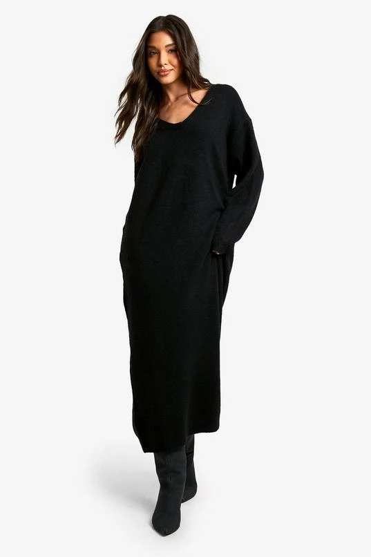 BOOHOO Slouchy Soft Knit Maxi Knitted Dress 3 BOOHOO Slouchy Soft Knit Maxi Knitted Dress - Image 3