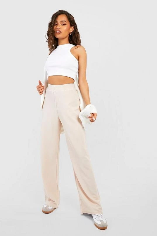BOOHOO Textured Wide Leg Lounge Pants 1 BOOHOO Textured Wide Leg Lounge Pants