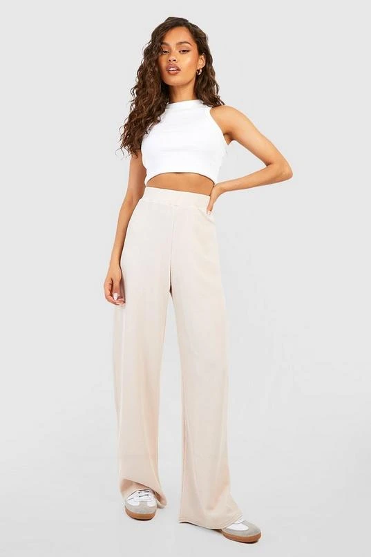 BOOHOO Textured Wide Leg Lounge Pants 3 BOOHOO Textured Wide Leg Lounge Pants - Image 3
