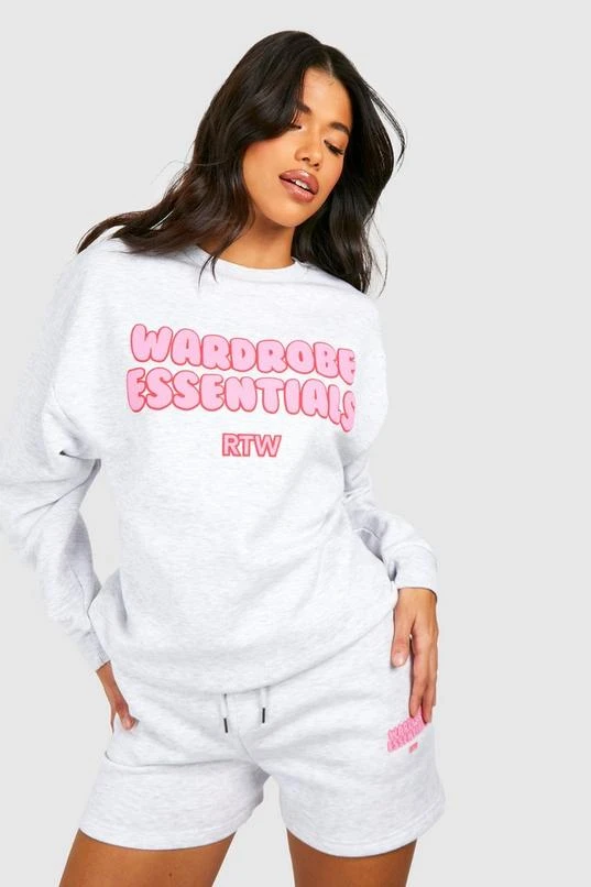 BOOHOO Tall Wardrobe Essential Sweat Short Tracksuit 1 BOOHOO Tall Wardrobe Essential Sweat Short Tracksuit