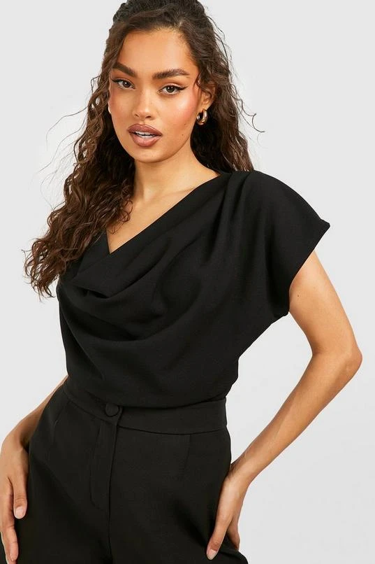 BOOHOO Crepe Cowl Neck Blouse 3 BOOHOO Crepe Cowl Neck Blouse - Image 3