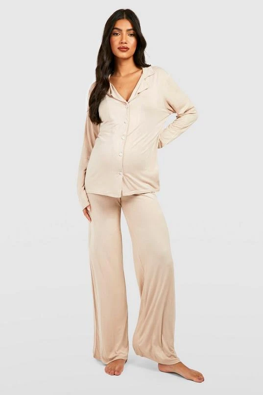 BOOHOO Maternity Button Down Pj Set 3 BOOHOO Maternity Button Down Pj Set - Image 3