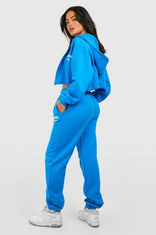 BOOHOO Leisure Embroidered Boxy Zip Through Tracksuit 2 BOOHOO Leisure Embroidered Boxy Zip Through Tracksuit - Image 2