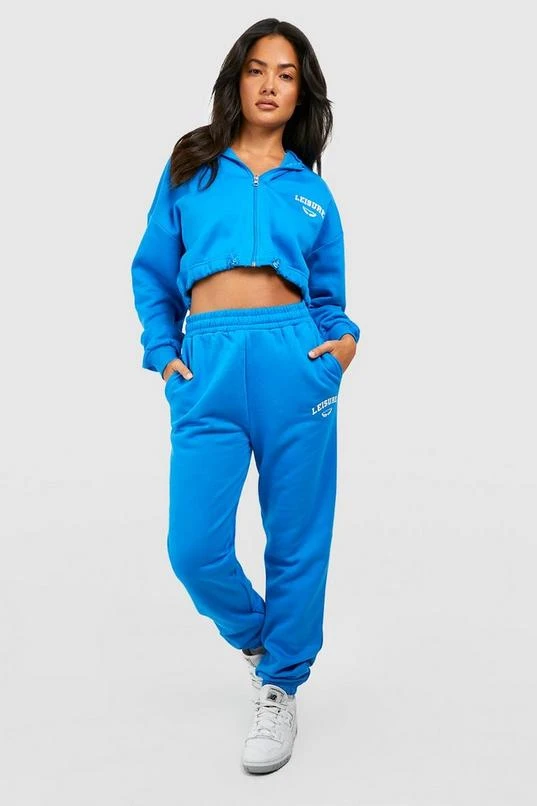 BOOHOO Leisure Embroidered Boxy Zip Through Tracksuit 3 BOOHOO Leisure Embroidered Boxy Zip Through Tracksuit - Image 3